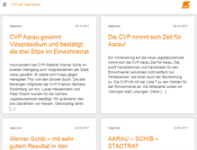 Tablet Screenshot of cvp-aarau.ch